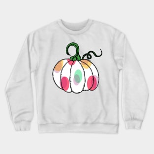 Cute Halloween Polka Dot Pumpkin Pink Yellow Crewneck Sweatshirt